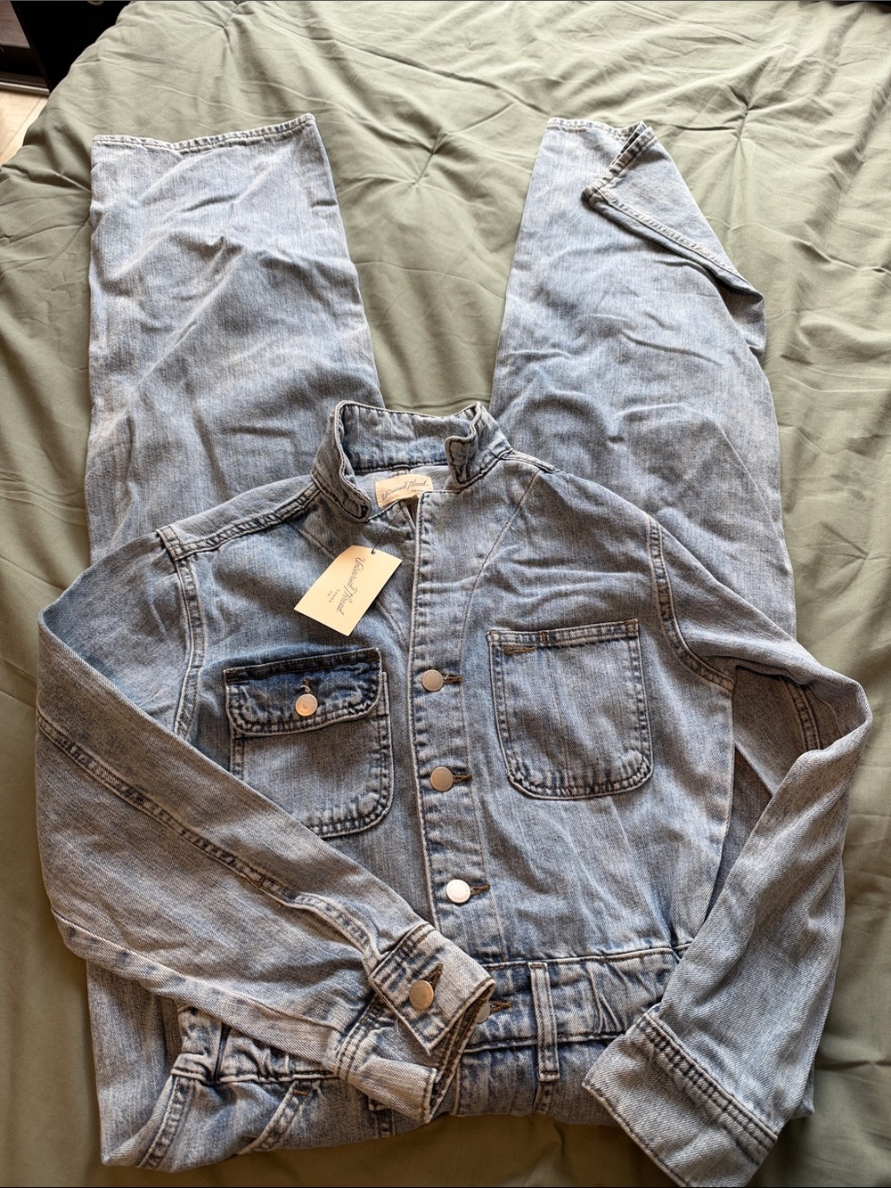 Universal Thread Light Blue Denim Jumpsuit